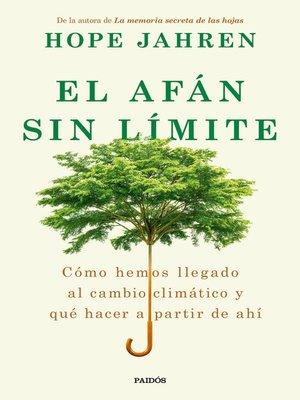 cover image of El afán sin límite